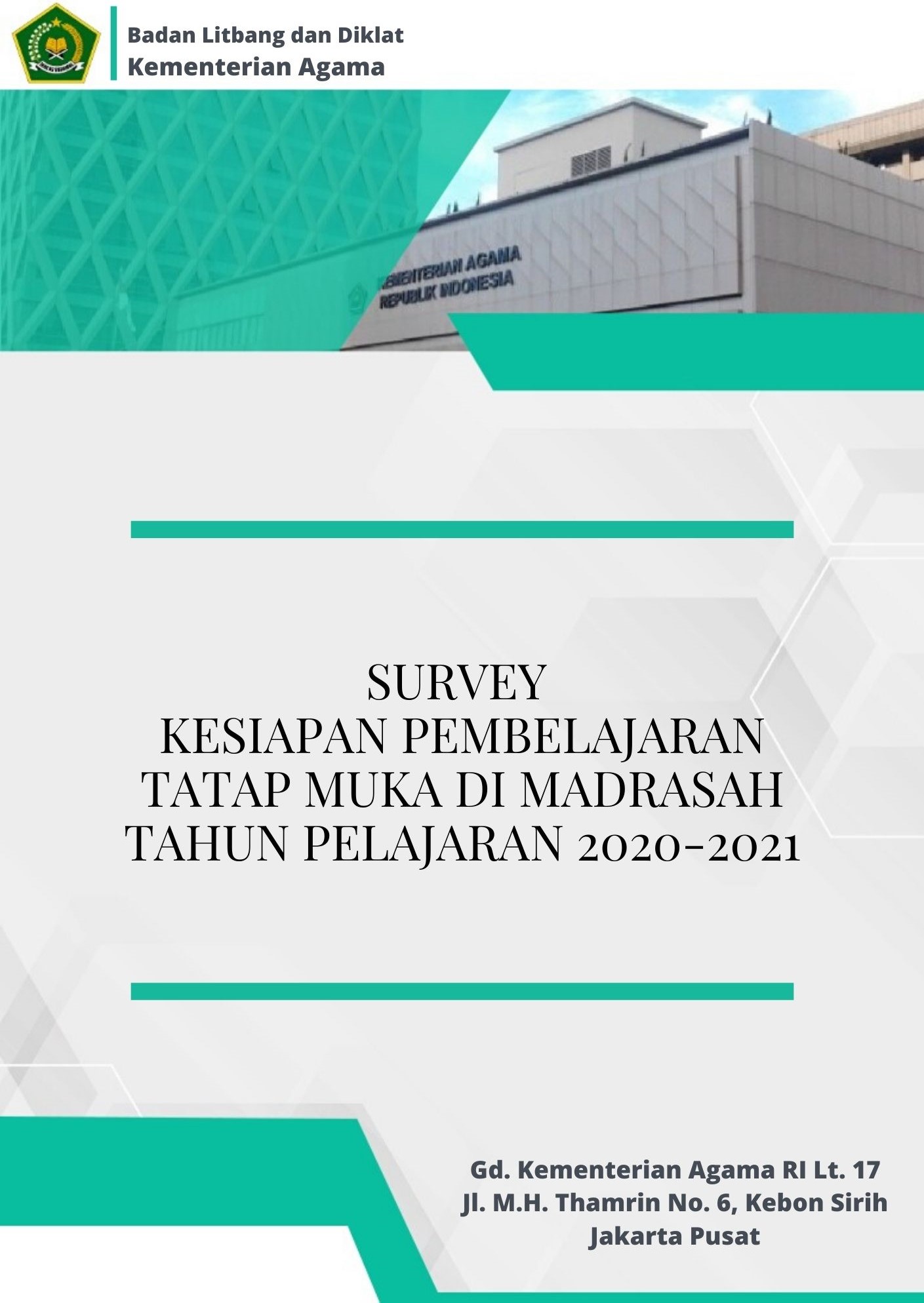 Survey Kesiapan Pembelajaran Tatap Muka di Madrasah Tahun Pelajaran 2020-2021